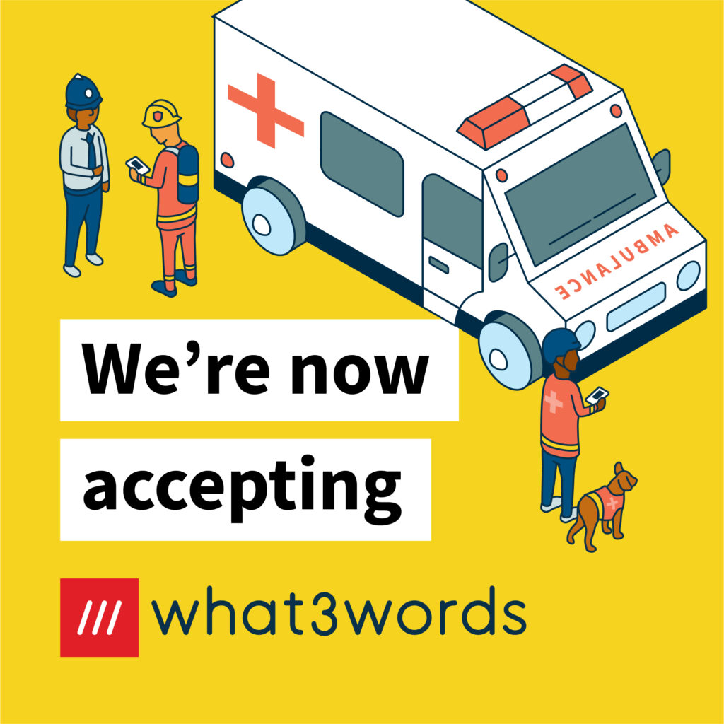 Blue Light Maps now accepts what3words addresses